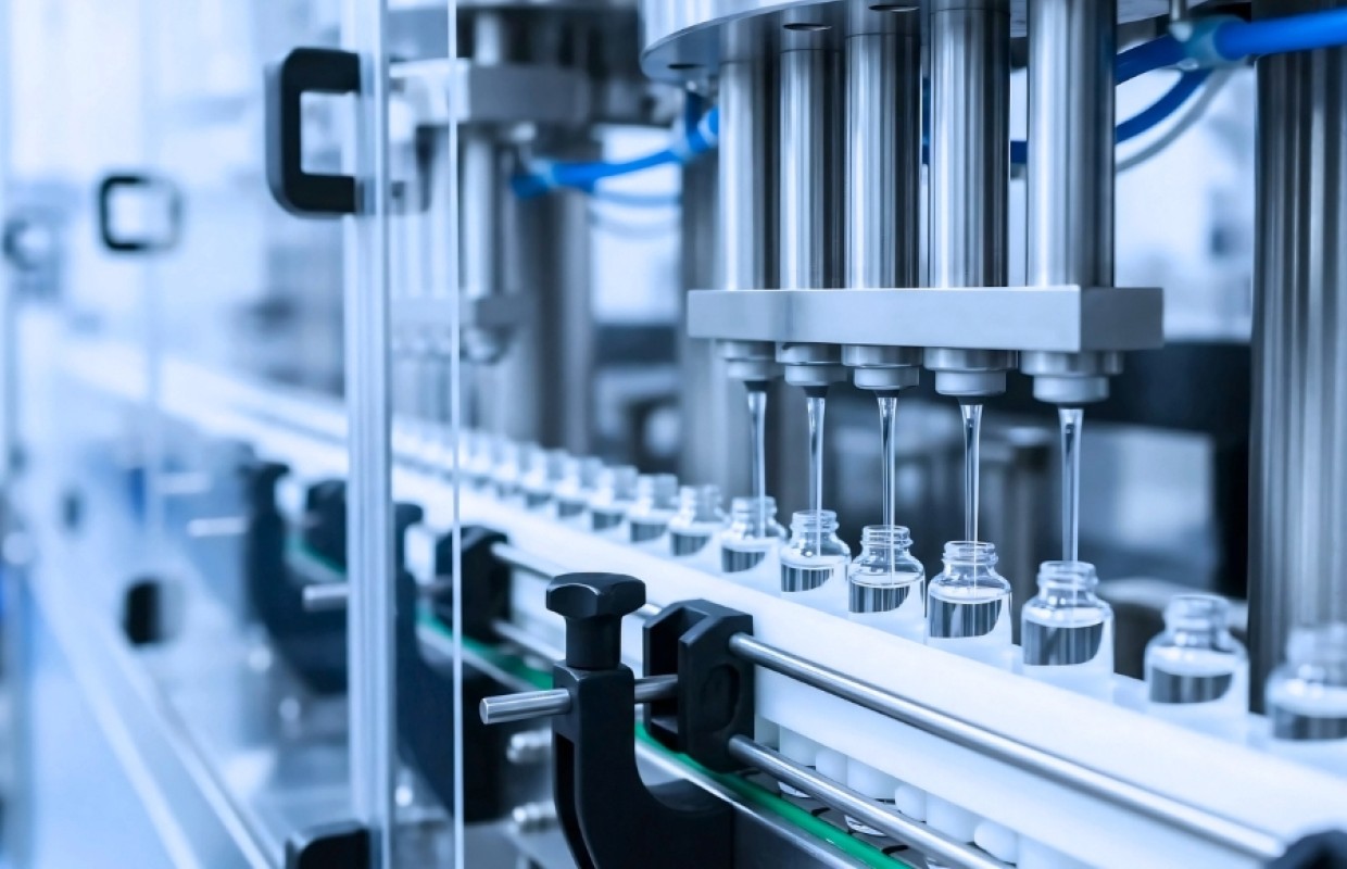 Anlagen-Maschinen-Serumherstellungsprozess unter Verwendung von Abfüllmaschinen in Produktionsanlagen