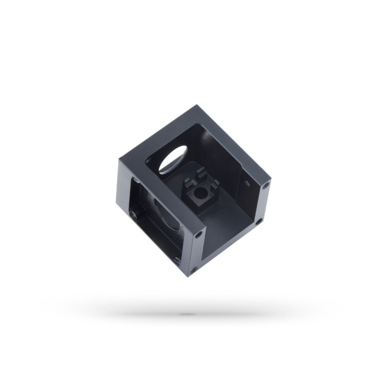 Bauteil_Aluminium_Optische Industrie_Fräsen_Eloxieren_Schwarzbeschichtung